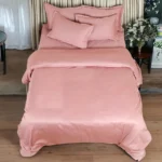 CLASSIC ITALIAN WOODSY ROSE SOLID BEDDING - Image 3